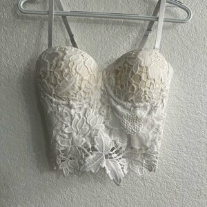 Elegant Lace Bustier Top